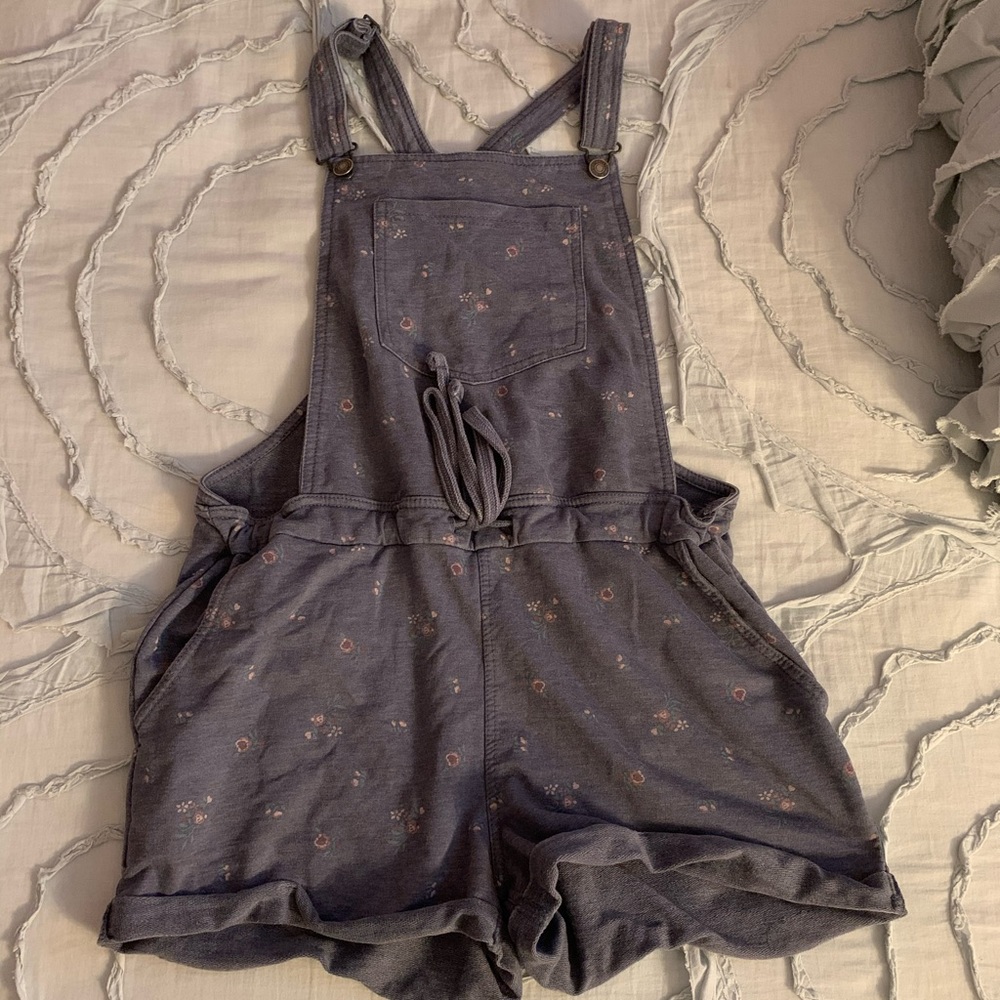 Wallflower flowery short overalls